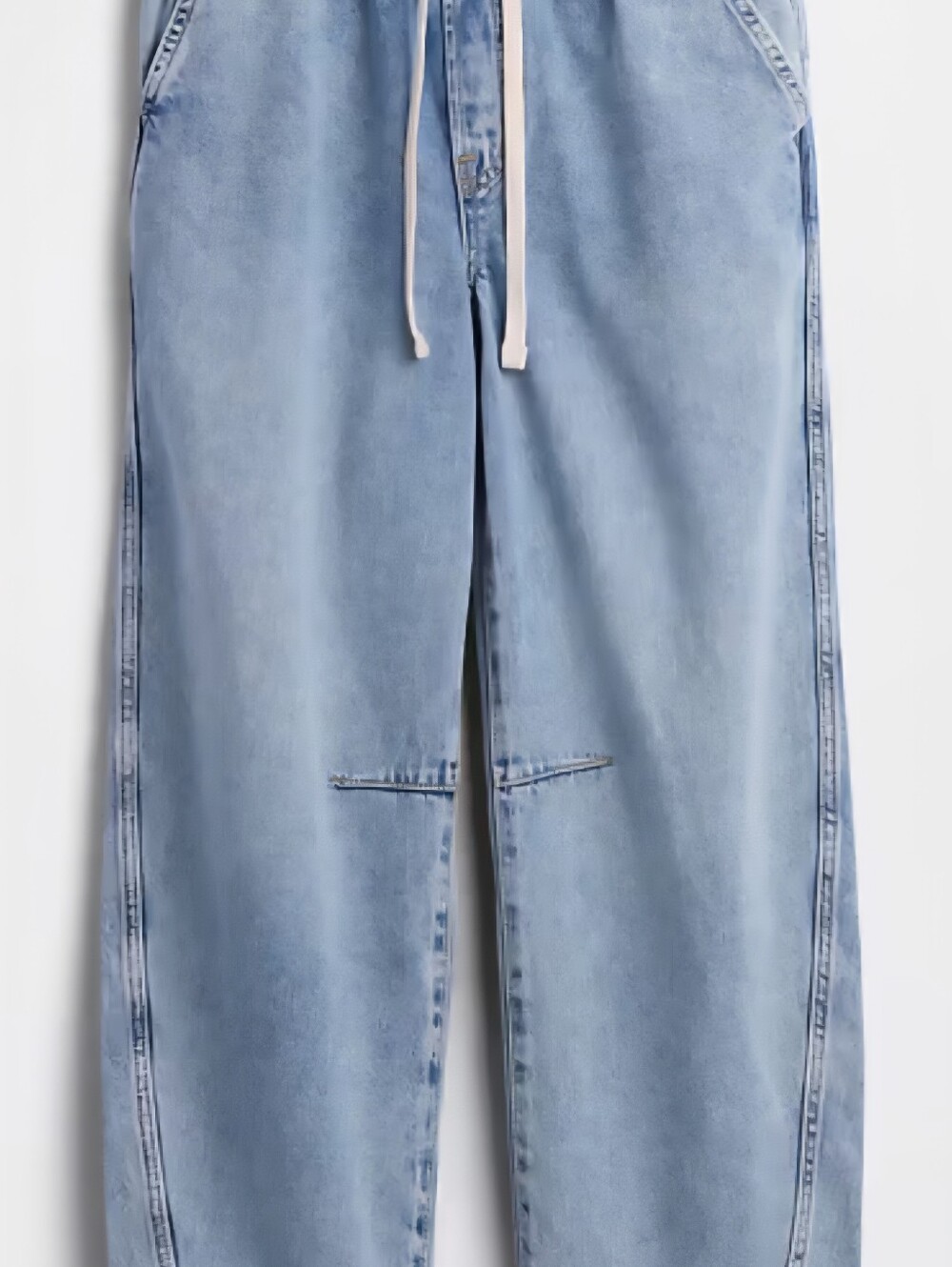 GAP Mid Rise SuperSoft Pull-On Barrel Jeans Sz M - Picture 13 of 13